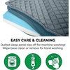 image:imageFurhaven WaterResistant Orthopedic Dog Bed for Large Dogs w Removable Quilt Top amp Washable Cover For Dogs Up to 95 lbs  IndoorOutdoor Quilt Top Convertible Mattress  Gray JumboXLConvertible Quilt Top Calm Blue