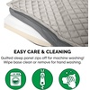 image:imageFurhaven WaterResistant Orthopedic Dog Bed for Large Dogs w Removable Quilt Top amp Washable Cover For Dogs Up to 95 lbs  IndoorOutdoor Quilt Top Convertible Mattress  Gray JumboXLConvertible Quilt Top Gray