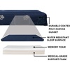 image:imageFurhaven WaterResistant Orthopedic Dog Bed for Large Dogs w Removable Quilt Top amp Washable Cover For Dogs Up to 95 lbs  IndoorOutdoor Quilt Top Convertible Mattress  Gray JumboXLWaterResistant Garden Print Lapis Blue