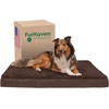 image:imageFurhaven WaterResistant Orthopedic Dog Bed for Large Dogs w Removable Quilt Top amp Washable Cover For Dogs Up to 95 lbs  IndoorOutdoor Quilt Top Convertible Mattress  Gray JumboXLTerry  Suede Espresso