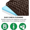 image:imageFurhaven WaterResistant Orthopedic Dog Bed for Large Dogs w Removable Quilt Top amp Washable Cover For Dogs Up to 95 lbs  IndoorOutdoor Quilt Top Convertible Mattress  Gray JumboXLUltra Plush Curly Faux Fur Chocolate