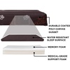 image:imageFurhaven WaterResistant Orthopedic Dog Bed for Large Dogs w Removable Quilt Top amp Washable Cover For Dogs Up to 95 lbs  IndoorOutdoor Quilt Top Convertible Mattress  Gray JumboXLWaterResistant Garden Print Bark Brown