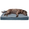 image:imageFurhaven WaterResistant Orthopedic Dog Bed for Large Dogs w Removable Quilt Top amp Washable Cover For Dogs Up to 95 lbs  IndoorOutdoor Quilt Top Convertible Mattress  Gray JumboXLConvertible Quilt Top Calm Blue