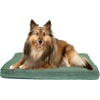image:imageFurhaven WaterResistant Orthopedic Dog Bed for Large Dogs w Removable Quilt Top amp Washable Cover For Dogs Up to 95 lbs  IndoorOutdoor Quilt Top Convertible Mattress  Gray JumboXLTerry  Suede Camel