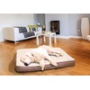 image:imageFurhaven WaterResistant Orthopedic Dog Bed for Large Dogs w Removable Quilt Top amp Washable Cover For Dogs Up to 95 lbs  IndoorOutdoor Quilt Top Convertible Mattress  Gray JumboXLSherpa  Suede Espresso