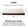 image:imageFurhaven WaterResistant Orthopedic Dog Bed for Large Dogs w Removable Quilt Top amp Washable Cover For Dogs Up to 95 lbs  IndoorOutdoor Quilt Top Convertible Mattress  Gray JumboXLSherpa  Suede Espresso