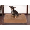image:imageFurhaven WaterResistant Orthopedic Dog Bed for Large Dogs w Removable Quilt Top amp Washable Cover For Dogs Up to 95 lbs  IndoorOutdoor Quilt Top Convertible Mattress  Gray JumboXLTerry  Suede Camel