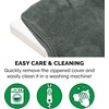 image:imageFurhaven WaterResistant Orthopedic Dog Bed for Large Dogs w Removable Quilt Top amp Washable Cover For Dogs Up to 95 lbs  IndoorOutdoor Quilt Top Convertible Mattress  Gray JumboXLTerry  Suede Forest
