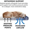image:imageFurhaven WaterResistant Orthopedic Dog Bed for Large Dogs w Removable Quilt Top amp Washable Cover For Dogs Up to 95 lbs  IndoorOutdoor Quilt Top Convertible Mattress  Gray JumboXLSherpa  Plaid Flannel Midnight Blue