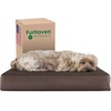 image:imageFurhaven WaterResistant Orthopedic Dog Bed for Large Dogs w Removable Quilt Top amp Washable Cover For Dogs Up to 95 lbs  IndoorOutdoor Quilt Top Convertible Mattress  Gray JumboXLTerry  Suede Espresso