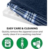 image:imageFurhaven WaterResistant Orthopedic Dog Bed for Large Dogs w Removable Quilt Top amp Washable Cover For Dogs Up to 95 lbs  IndoorOutdoor Quilt Top Convertible Mattress  Gray JumboXLSherpa  Plaid Flannel Midnight Blue