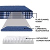 image:imageFurhaven WaterResistant Orthopedic Dog Bed for Large Dogs w Removable Quilt Top amp Washable Cover For Dogs Up to 95 lbs  IndoorOutdoor Quilt Top Convertible Mattress  Gray JumboXLSherpa  Plaid Flannel Midnight Blue