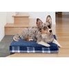 image:imageFurhaven WaterResistant Orthopedic Dog Bed for Large Dogs w Removable Quilt Top amp Washable Cover For Dogs Up to 95 lbs  IndoorOutdoor Quilt Top Convertible Mattress  Gray JumboXLSherpa  Plaid Flannel Midnight Blue