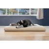 image:imageFurhaven WaterResistant Orthopedic Dog Bed for Large Dogs w Removable Quilt Top amp Washable Cover For Dogs Up to 95 lbs  IndoorOutdoor Quilt Top Convertible Mattress  Gray JumboXLUltra Plush Curly Faux Fur Cream