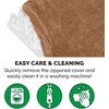 image:imageFurhaven WaterResistant Orthopedic Dog Bed for Large Dogs w Removable Quilt Top amp Washable Cover For Dogs Up to 95 lbs  IndoorOutdoor Quilt Top Convertible Mattress  Gray JumboXLTerry  Suede Camel