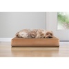image:imageFurhaven WaterResistant Orthopedic Dog Bed for Large Dogs w Removable Quilt Top amp Washable Cover For Dogs Up to 95 lbs  IndoorOutdoor Quilt Top Convertible Mattress  Gray JumboXLTerry  Suede Camel
