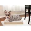 image:imageFurhaven WaterResistant Orthopedic Dog Bed for Large Dogs w Removable Quilt Top amp Washable Cover For Dogs Up to 95 lbs  IndoorOutdoor Quilt Top Convertible Mattress  Gray JumboXLUltra Plush Curly Faux Fur Cream