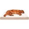image:imageFurhaven WaterResistant Orthopedic Dog Bed for Large Dogs w Removable Quilt Top amp Washable Cover For Dogs Up to 95 lbs  IndoorOutdoor Quilt Top Convertible Mattress  Gray JumboXLUltra Plush Curly Faux Fur Cream