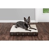 image:imageFurhaven WaterResistant Orthopedic Dog Bed for Large Dogs w Removable Quilt Top amp Washable Cover For Dogs Up to 95 lbs  IndoorOutdoor Quilt Top Convertible Mattress  Gray JumboXLSherpa  Paw Print Flannel Dark Espresso