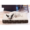 image:imageFurhaven WaterResistant Orthopedic Dog Bed for Large Dogs w Removable Quilt Top amp Washable Cover For Dogs Up to 95 lbs  IndoorOutdoor Quilt Top Convertible Mattress  Gray JumboXLSherpa  Paw Print Flannel Dark Espresso