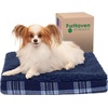 image:imageFurhaven WaterResistant Orthopedic Dog Bed for Large Dogs w Removable Quilt Top amp Washable Cover For Dogs Up to 95 lbs  IndoorOutdoor Quilt Top Convertible Mattress  Gray JumboXLSherpa  Plaid Flannel Midnight Blue