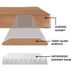 image:imageFurhaven WaterResistant Orthopedic Dog Bed for Large Dogs w Removable Quilt Top amp Washable Cover For Dogs Up to 95 lbs  IndoorOutdoor Quilt Top Convertible Mattress  Gray JumboXLTerry  Suede Camel