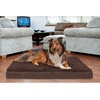 image:imageFurhaven WaterResistant Orthopedic Dog Bed for Large Dogs w Removable Quilt Top amp Washable Cover For Dogs Up to 95 lbs  IndoorOutdoor Quilt Top Convertible Mattress  Gray JumboXLTerry  Suede Espresso