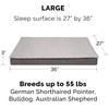 image:imageFurhaven WaterResistant Orthopedic Dog Bed for Large Dogs w Removable Quilt Top amp Washable Cover For Dogs Up to 95 lbs  IndoorOutdoor Quilt Top Convertible Mattress  Gray JumboXLConvertible Quilt Top Gray