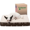 image:imageFurhaven WaterResistant Orthopedic Dog Bed for Large Dogs w Removable Quilt Top amp Washable Cover For Dogs Up to 95 lbs  IndoorOutdoor Quilt Top Convertible Mattress  Gray JumboXLSherpa  Paw Print Flannel Dark Espresso