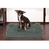 image:imageFurhaven WaterResistant Orthopedic Dog Bed for Large Dogs w Removable Quilt Top amp Washable Cover For Dogs Up to 95 lbs  IndoorOutdoor Quilt Top Convertible Mattress  Gray JumboXLTerry  Suede Forest