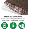 image:imageFurhaven WaterResistant Orthopedic Dog Bed for Large Dogs w Removable Quilt Top amp Washable Cover For Dogs Up to 95 lbs  IndoorOutdoor Quilt Top Convertible Mattress  Gray JumboXLSherpa  Plaid Flannel Java Brown