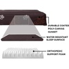image:imageFurhaven WaterResistant Orthopedic Dog Bed for LargeMedium Dogs w Removable Washable Cover For Dogs Up to 55 lbs  IndoorOutdoor Logo Print Oxford Polycanvas Mattress  Chestnut LargeWaterResistant Garden Print Bark Brown