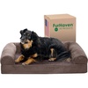 image:imageFurHaven Classic Sofa Orthopedic Dog Bed for Large Dogs with Orthopedic Egg Crate with a Solid Orthopedic Foam Base for Joint Support Removable Washable Cover Large Quilted Sofa Iron GrayDriftwood Brown