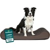 image:imageFurHaven Orthopedic Dog Bed for Large Dogs Luxe Lounger Contour Mattress with Solid Orthopedic Foam Slab for Joint Support Removable Washable Cover Jumbo XL Plush Suede ChocolateChocolate