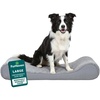 image:imageFurHaven Orthopedic Dog Bed for Large Dogs Luxe Lounger Contour Mattress with Solid Orthopedic Foam Slab for Joint Support Removable Washable Cover Jumbo XL Plush Suede ChocolateGray