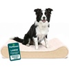 image:imageFurHaven Orthopedic Dog Bed for LargeMedium Dogs Luxe Lounger Contour Mattress with MedicalGrade Solid Orthopedic Foam for Joint Support Removable Washable Cover Large Plush Suede Cream