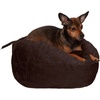 image:imageFurHaven Orthopedic Fur Ball Dog Bed for Medium Dogs Refillable BeanbagStyle Nesting Bed with Removable Washable Cover amp Liner Medium Plush Faux Fur Gray MistPlush Faux Fur Espresso