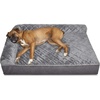 Goliath L Chaise - Faux Fur & Velvet (Gray)