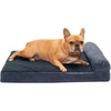 Chaise - Quilted Fleece & Print Suede (Dk Blue)