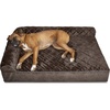 Goliath L Chaise - Faux Fur & Velvet (Espresso)