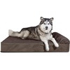 Goliath Chaise - Faux Fur & Velvet (Espresso)