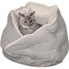 image:imageFurhaven 18 Round Pet Bed for Indoor Cats amp Small Dogs 100 Washable For Pets Up to 14 lbs  Minky Plush amp Velvet Hug Bed  Silver Gray 18inchHug Bed  Minky  Velvet Silver Gray