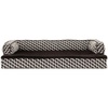 image:imageFurhaven Cooling Gel Dog Bed for MediumSmall Dogs w Removable Bolsters amp Washable Cover For Dogs Up to 35 lbs  Plush amp Woven Decor Comfy Couch Sofa  Diamond Brown MediumDiamond Brown Plush  Woven Dcor