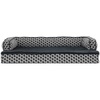 image:imageFurhaven Cooling Gel Dog Bed for MediumSmall Dogs w Removable Bolsters amp Washable Cover For Dogs Up to 35 lbs  Plush amp Woven Decor Comfy Couch Sofa  Diamond Brown MediumDiamond Gray Plush  Woven Dcor