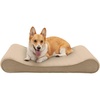 image:imageFurhaven Cozy Orthopedic Dog Bed for Large Dogs w Removable Bolsters amp Washable Cover For Dogs Up to 95 lbs  Plush amp Diamond Print Nest Top Sofa  Gray JumboXLClay