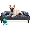image:imageFurhaven Elevated Dog Bed Frame for 30 x 20 Medium Dog Beds Easy Assembly  MidCentury Modern Bed Frame  Gray Wash MediumVeneer Gray Wash