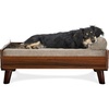 image:imageFurhaven Elevated Dog Bed Frame for 30 x 20 Medium Dog Beds Easy Assembly  MidCentury Modern Bed Frame  Gray Wash MediumVeneer Walnut