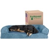 Sofa - Faux Fur & Velvet (Harbor Blue)