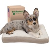 image:imageFurhaven Pillow Dog Bed for Large Dogs w Removable Washable Cover  Ultra Plush Faux Fur amp Suede Mattress  Cream JumboXLSherpa  Suede Clay