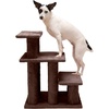 image:imageFurhaven Steady Paws MultiStep Pet Stairs for High Beds amp Sofas  Cream 3StepBrown